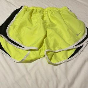 Nike Tempo Running Shorts in Neon Yellow Women’s Size Medium